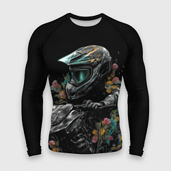 Рашгард мужской Абстрактный байкер, цвет: 3D-принт