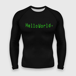 Мужской рашгард Hello world