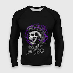 Рашгард мужской Punk skull rock, цвет: 3D-принт