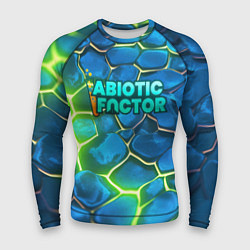 Рашгард мужской Abiotic Factor logo bright neon, цвет: 3D-принт