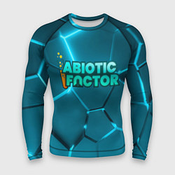 Рашгард мужской Abiotic Factor logo neon, цвет: 3D-принт