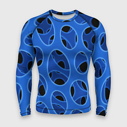 Рашгард мужской Синяя мембрана с перфорацией, цвет: 3D-принт