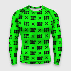 Рашгард мужской BBT logo green steel, цвет: 3D-принт