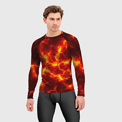 Рашгард мужской Текстура огня, цвет: 3D-принт — фото 2