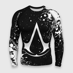 Мужской рашгард White logo of assasin