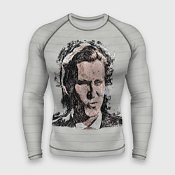 Рашгард мужской Нарисованный Патрик Бэйтман, цвет: 3D-принт