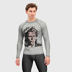 Рашгард мужской Нарисованный Патрик Бэйтман, цвет: 3D-принт — фото 2