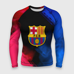 Рашгард мужской Barcelona fc club gradient smoke, цвет: 3D-принт