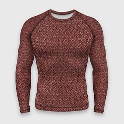 Мужской рашгард Тёмный красный волнистый текстурированный