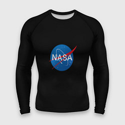 Рашгард мужской Nasa logo space blue, цвет: 3D-принт