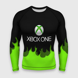 Рашгард мужской Xbox green fire, цвет: 3D-принт