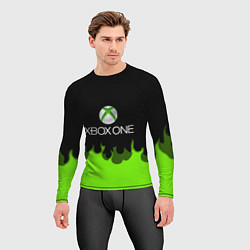 Рашгард мужской Xbox green fire, цвет: 3D-принт — фото 2