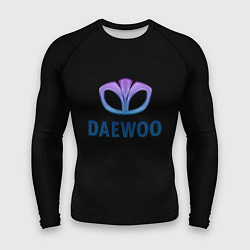 Рашгард мужской Daewoo logo neon, цвет: 3D-принт