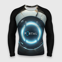 Мужской рашгард Portal logo game