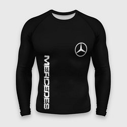 Мужской рашгард Mercedes benz logo white auto