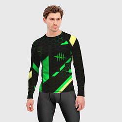 Рашгард мужской Dead by daylight geometry pattern, цвет: 3D-принт — фото 2