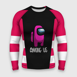 Рашгард мужской Among us geometry pink, цвет: 3D-принт