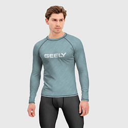 Рашгард мужской Geely серо-бирюзовый, цвет: 3D-принт — фото 2