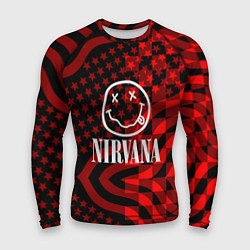 Рашгард мужской Nirvana star pattern, цвет: 3D-принт