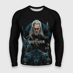 Мужской рашгард The Witcher and wolfs