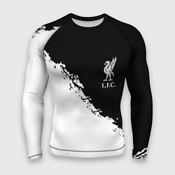 Рашгард мужской Liverpool fc белые краски, цвет: 3D-принт