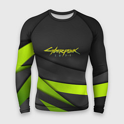 Мужской рашгард Cyberpunk 2077 stripes line