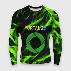 Мужской рашгард Portal green flame