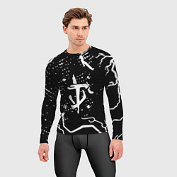 Рашгард мужской Doom шторм краски, цвет: 3D-принт — фото 2