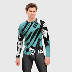 Рашгард мужской Спорт динамика скорость, цвет: 3D-принт — фото 2
