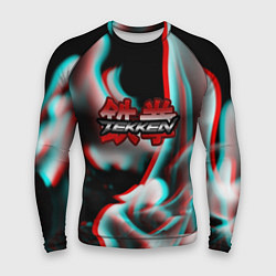 Рашгард мужской Tekken fire glitch, цвет: 3D-принт