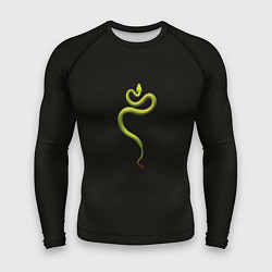 Рашгард мужской Символ Нового 2025 года свернутая змея, цвет: 3D-принт