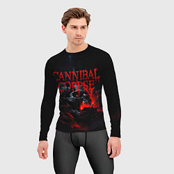 Рашгард мужской Cannibal Corpse кровавый череп, цвет: 3D-принт — фото 2