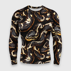 Рашгард мужской Змея черно-белая, цвет: 3D-принт