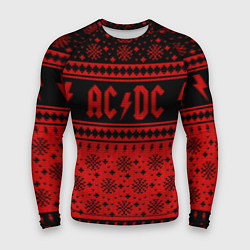 Рашгард мужской ACDC christmas sweater, цвет: 3D-принт