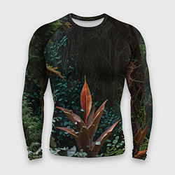 Рашгард мужской Объемные растения, цвет: 3D-принт
