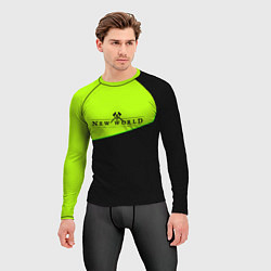 Рашгард мужской New world geomerty, цвет: 3D-принт — фото 2