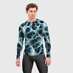 Рашгард мужской Белая пористая структура, цвет: 3D-принт — фото 2