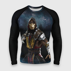 Рашгард мужской Mortal Kombat - Скорпион, цвет: 3D-принт