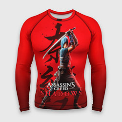 Рашгард мужской Assassins Creed Shadows - Shinobi Naoe, цвет: 3D-принт