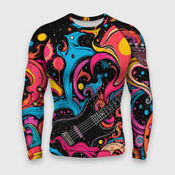 Мужской рашгард Psychedelic abstract guitar
