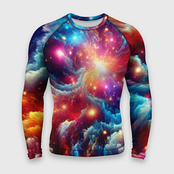 Рашгард мужской Colorfull neon space clouds - ai art fantasy, цвет: 3D-принт