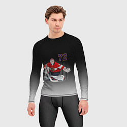 Рашгард мужской Sergey Bobrovsky is goalkeeper of the Florida Pant, цвет: 3D-принт — фото 2