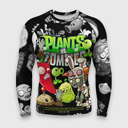 Рашгард мужской Растения против зомби персонажи, цвет: 3D-принт