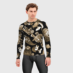 Рашгард мужской Растения против зомби в бежевом цвете, цвет: 3D-принт — фото 2
