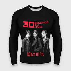 Рашгард мужской 30 Seconds to Mars poster, цвет: 3D-принт
