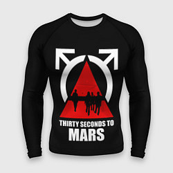 Рашгард мужской 30 Seconds to Mars - poster, цвет: 3D-принт