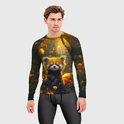 Рашгард мужской Умилительная красная панда, цвет: 3D-принт — фото 2
