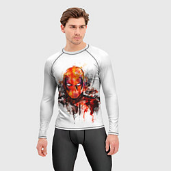 Рашгард мужской Дэдпул краски, цвет: 3D-принт — фото 2
