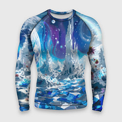 Мужской рашгард Космический фантастический пейзаж