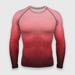 Мужской рашгард Мягкий градиент красно-розовый текстура крошка